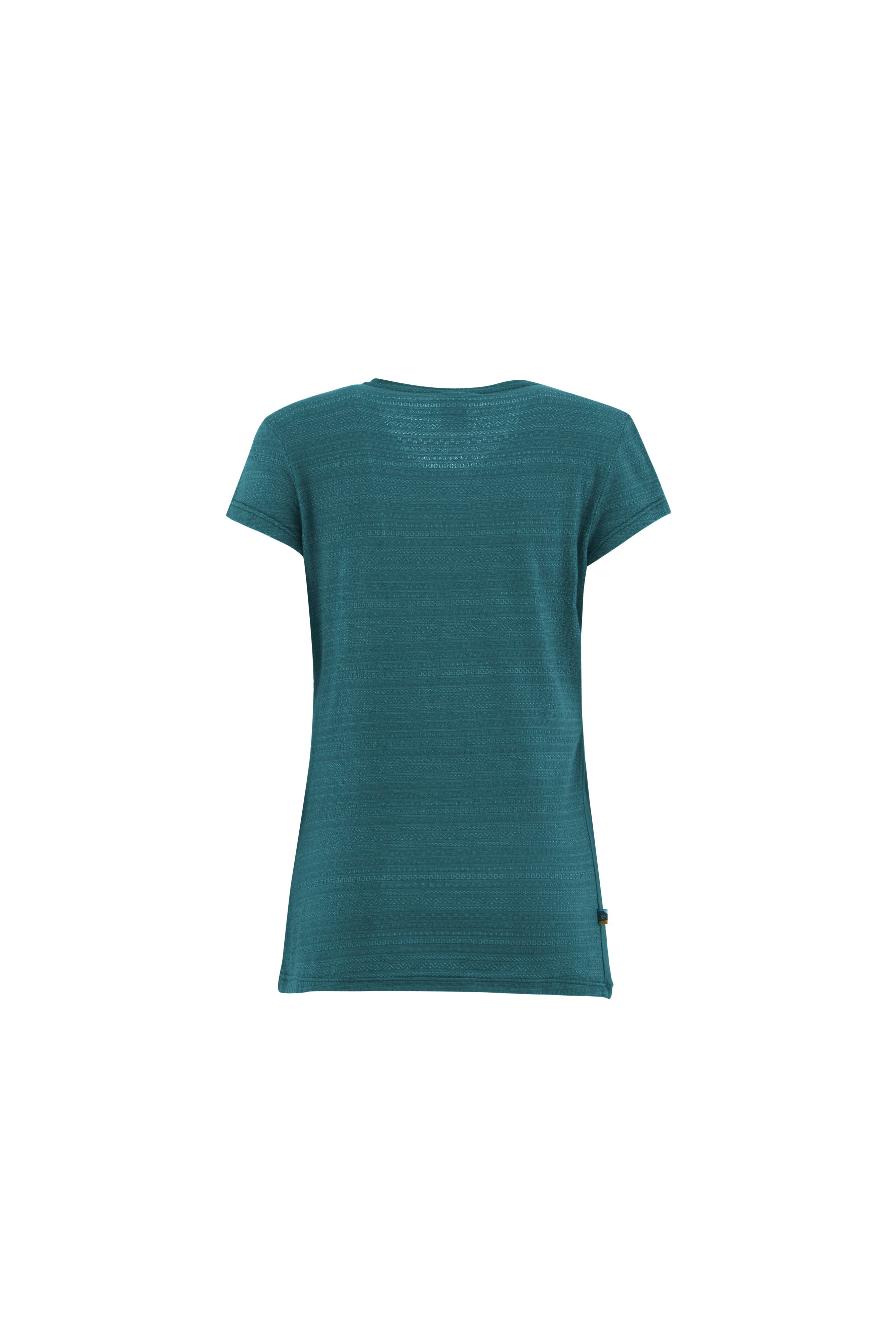 e9-kiss-t-shirt-damen-ocean-blue-modal-slim-fit image 6