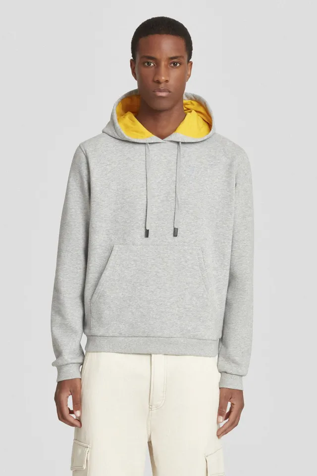 ciesse-hoodie-grau-basic-mit-kapuze-baumwolle-unisex image 1