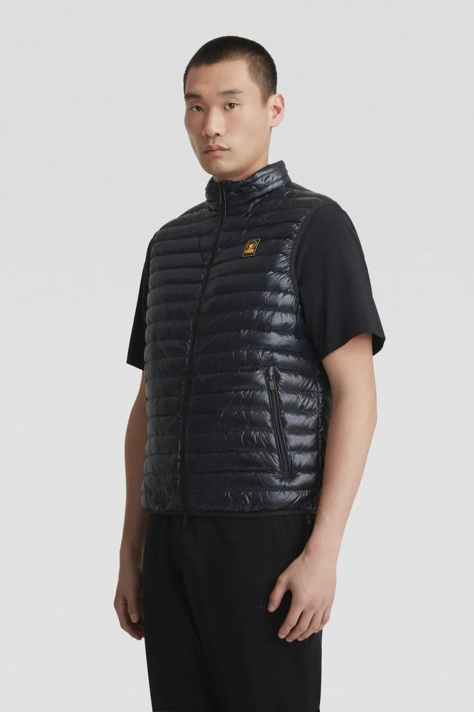 ciesse-daunenweste-steppweste-schwarz-nylon-herren image 1