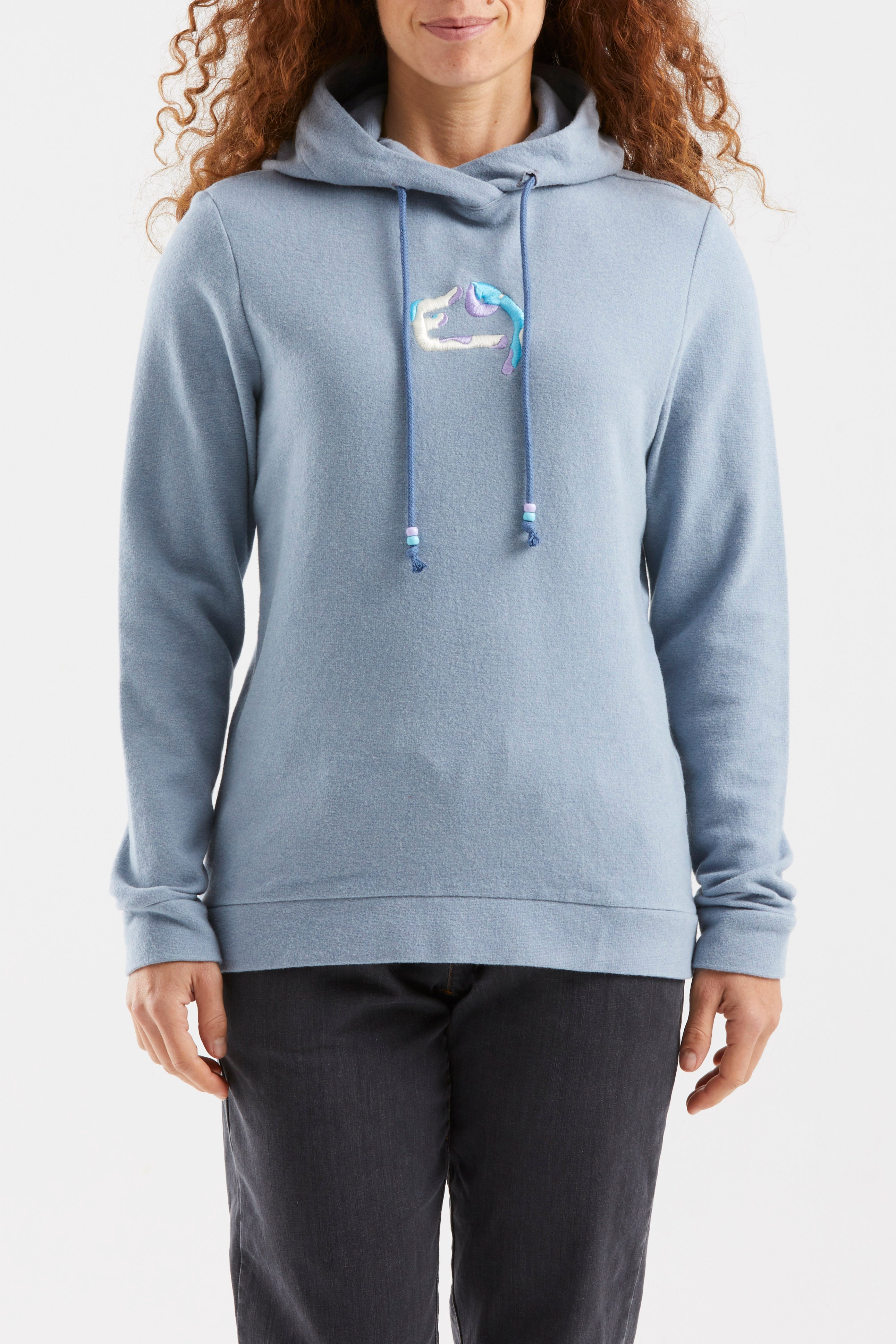 e9-elvira-langarmshirt-kapuze-damen-dust-wolle image 1