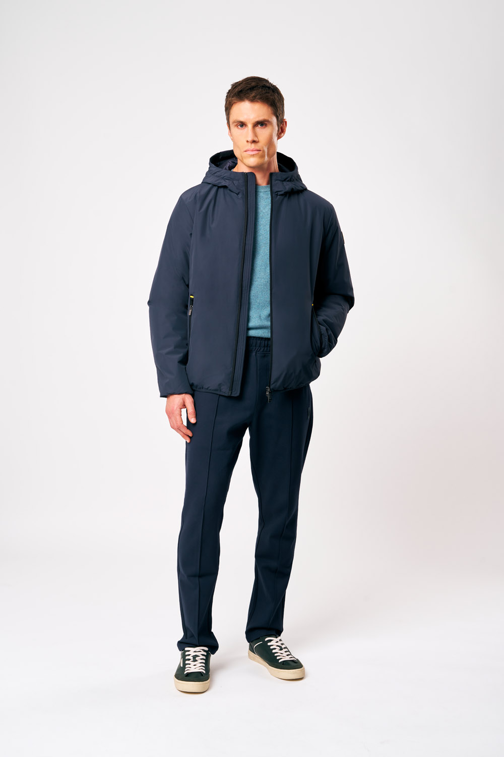 ciesse-peter-winterjacke-blau-herren-mit-kapuze image 2