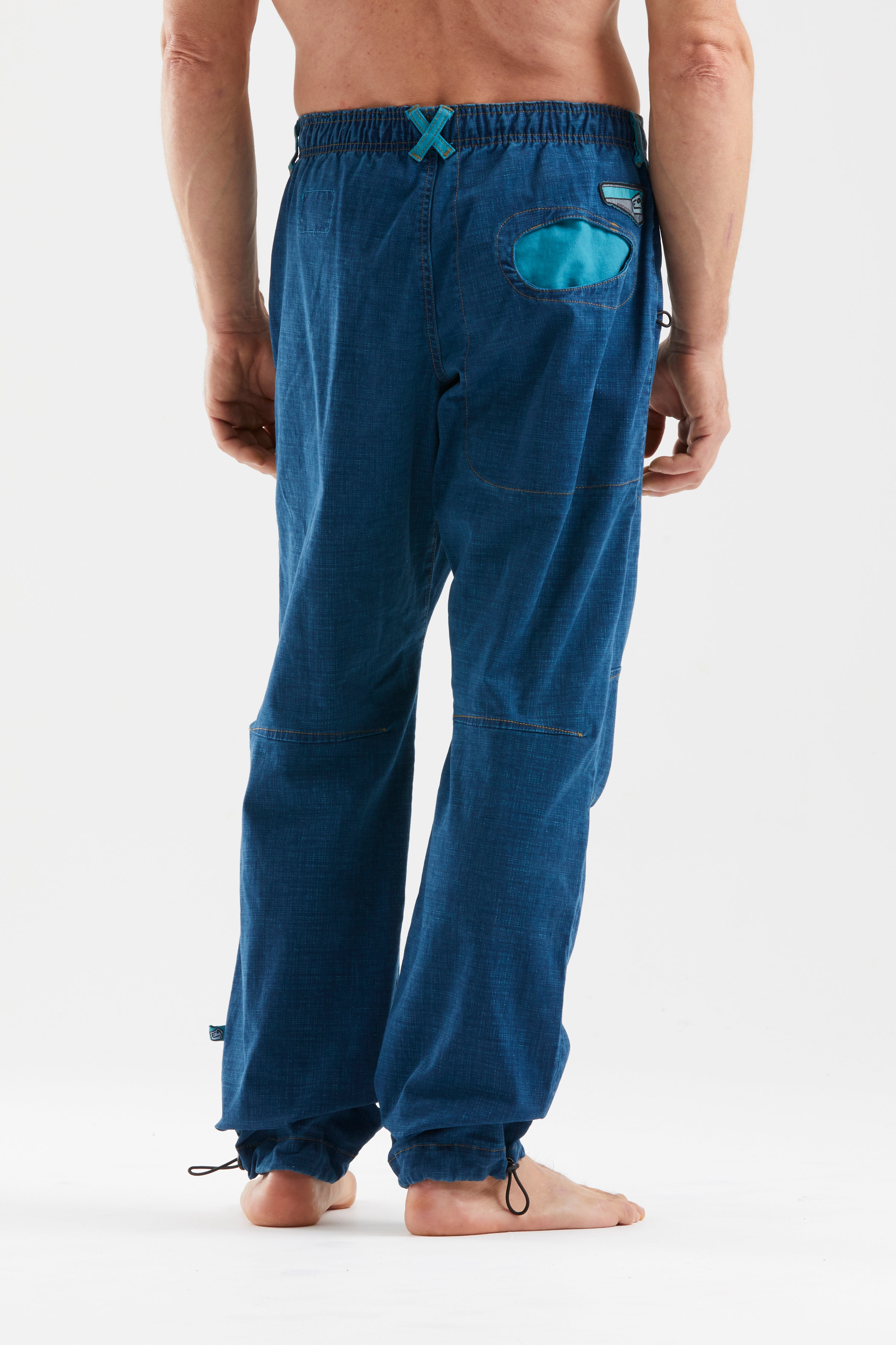 e9-rondo-x2-kletterhose-turquoise-bio-baumwolle image 3
