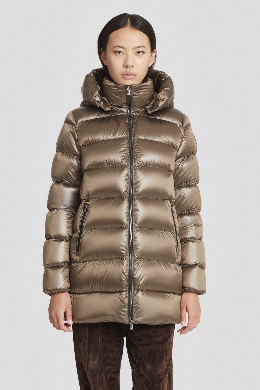 ciesse-outdoor-piumini-daunenjacke-braun-mittellang-dwr image 2