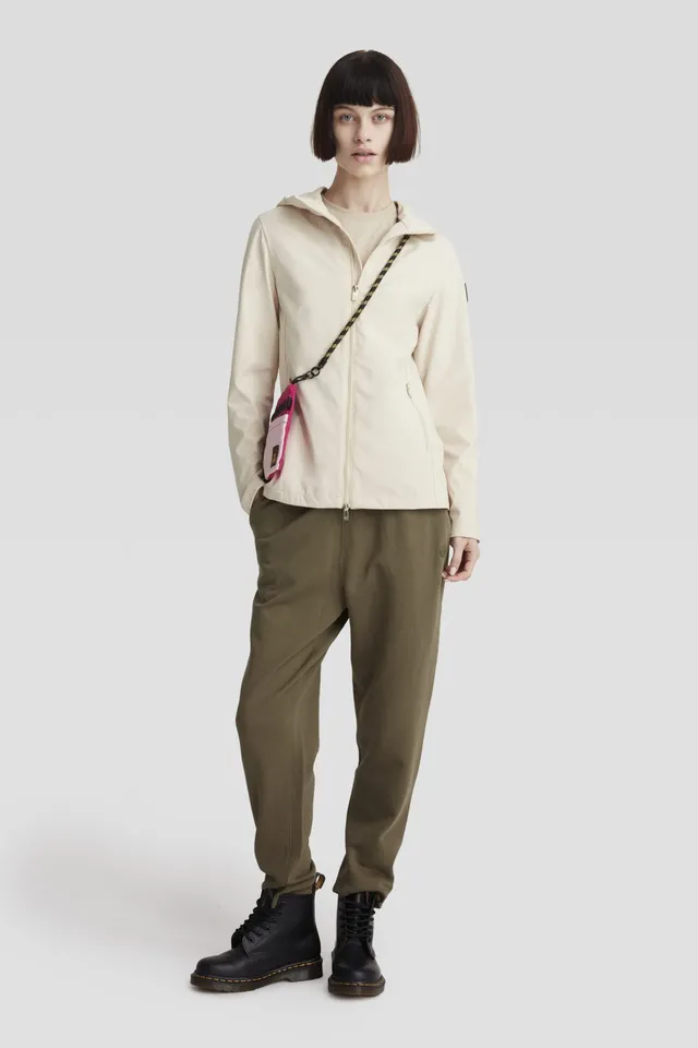 ciesse-outdoor-softshelljacke-beige-mit-kapuze-slim-fit image 1