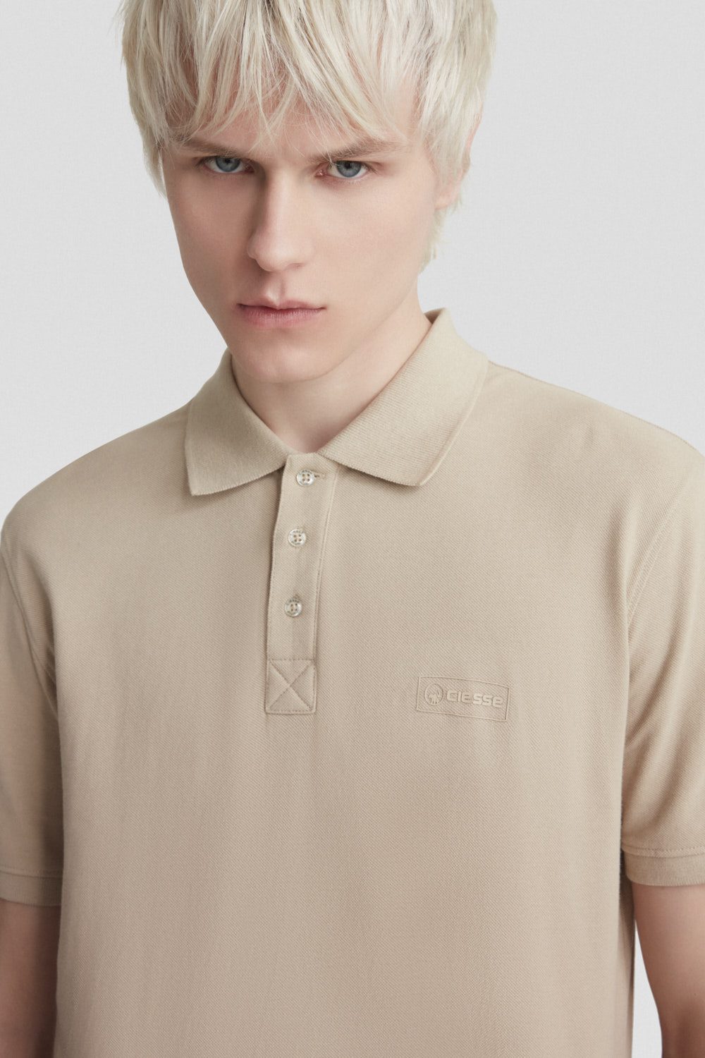 ciesse-outdoor-polo-herren-beige-jersey-stretch-baumwolle image 3