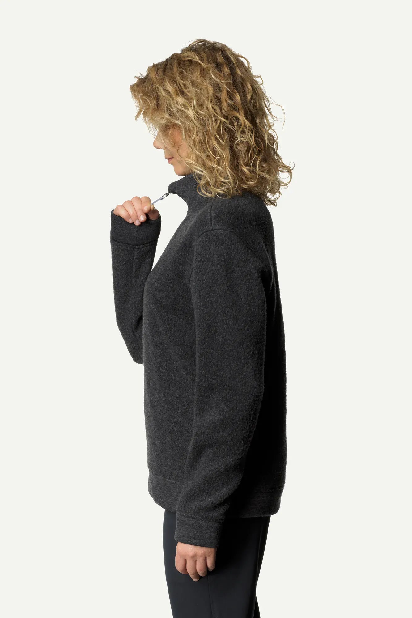 houdini-alto-w-s-half-zip-fleece-damen-sugar-snow-merino-tencel image 8