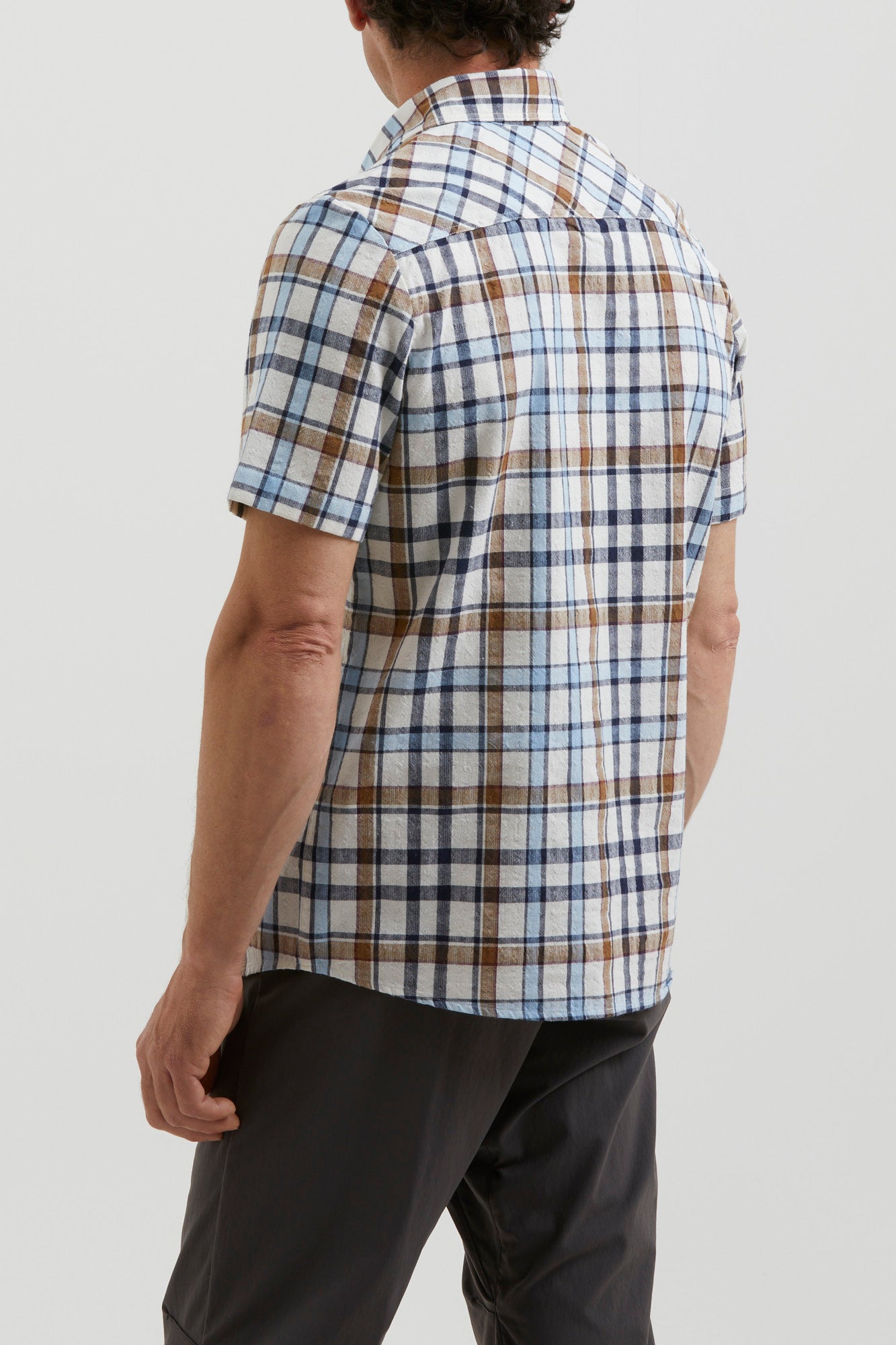 e9-ramo-shirt-herren-karo-baumwolle-avocadocheck image 3
