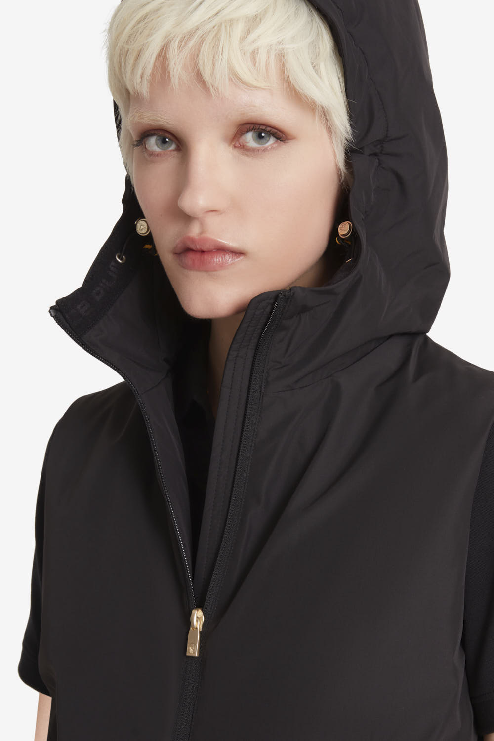 ciesse-kenza-steppweste-schwarz-mit-kapuze-damen image 3