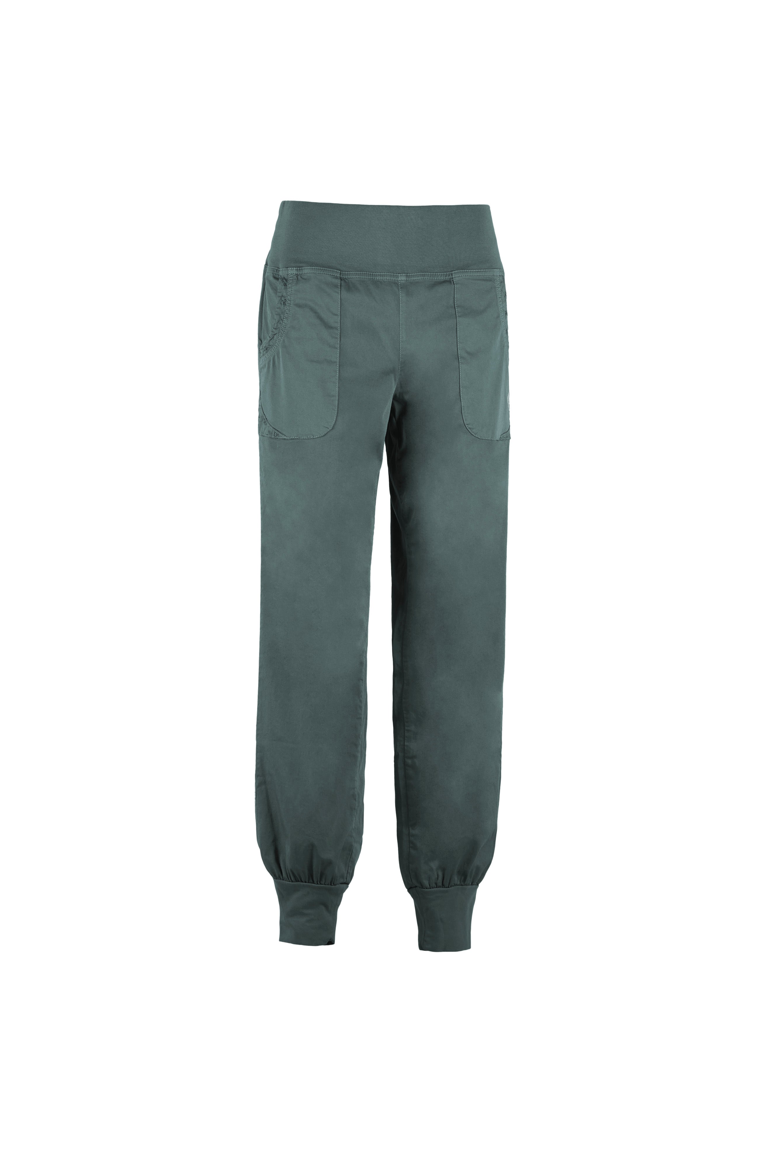 e9-leila-hose-damen-slate-slim-fit-bambus-bio-baumwolle image 5