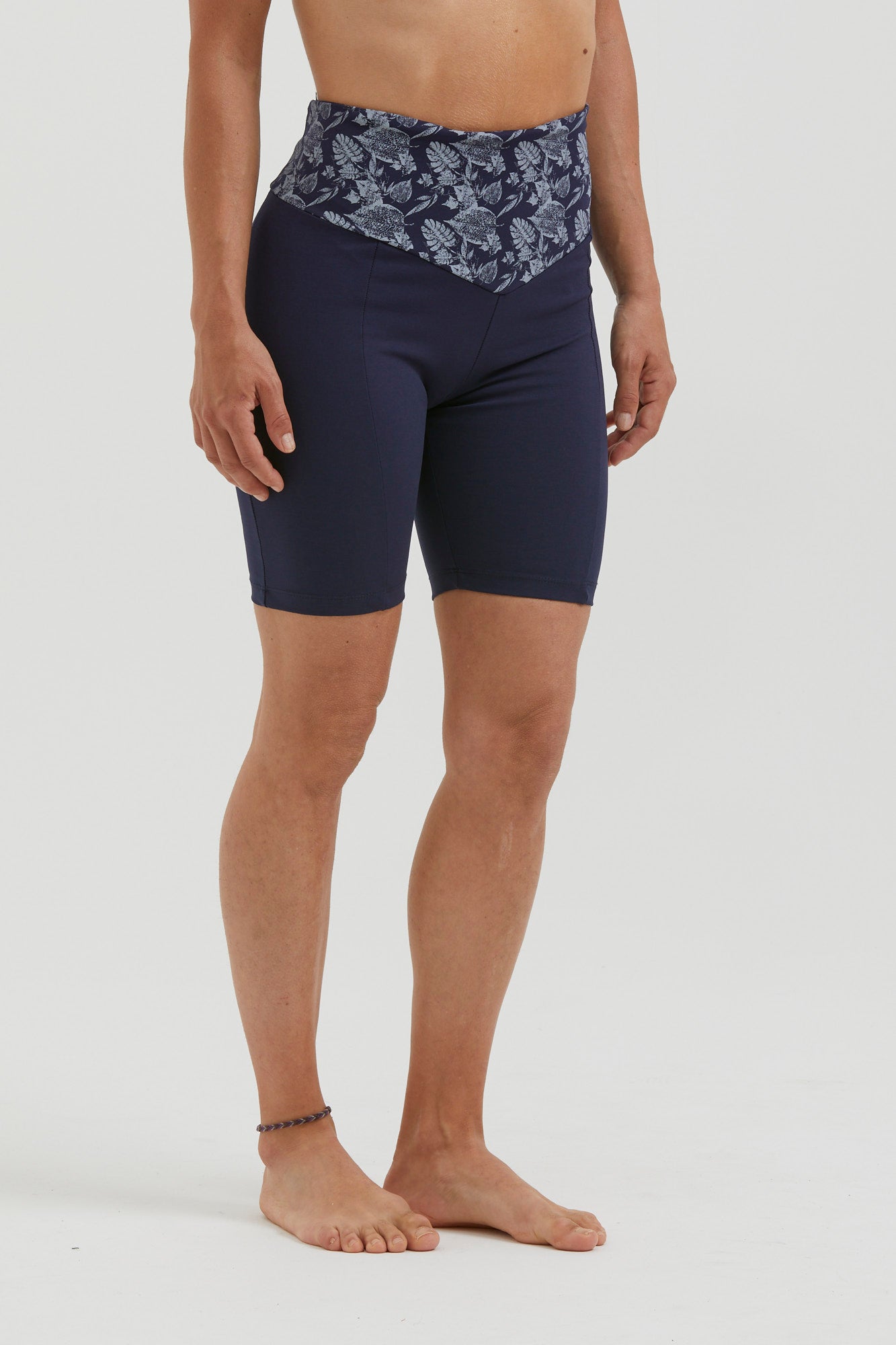 e9-vale-short-leggings-damen-ocean-blue-slim-fit-baumwolle image 2