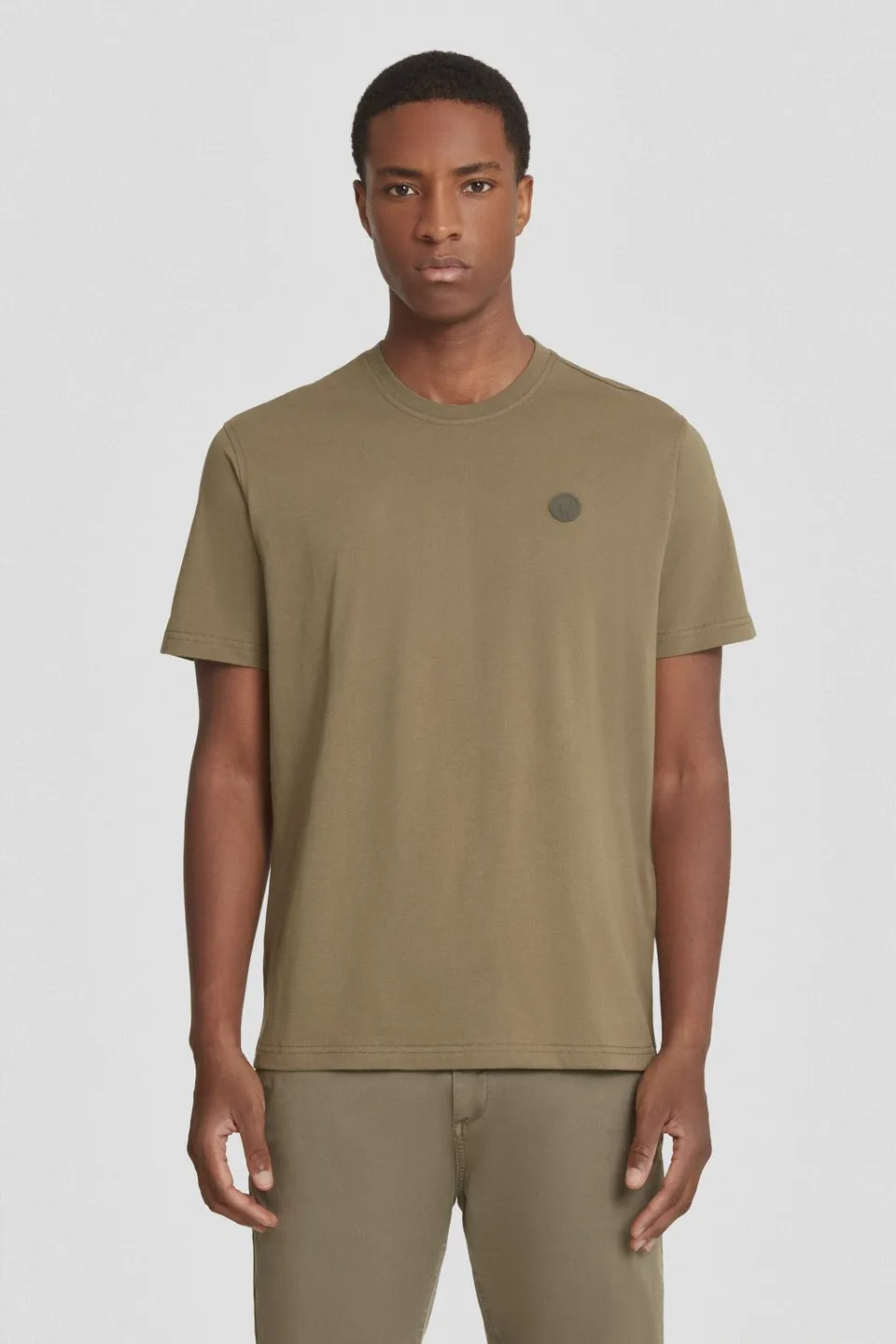 ciesse-outdoor-herren-t-shirt-oliv-rundhals-100-baumwolle image 1