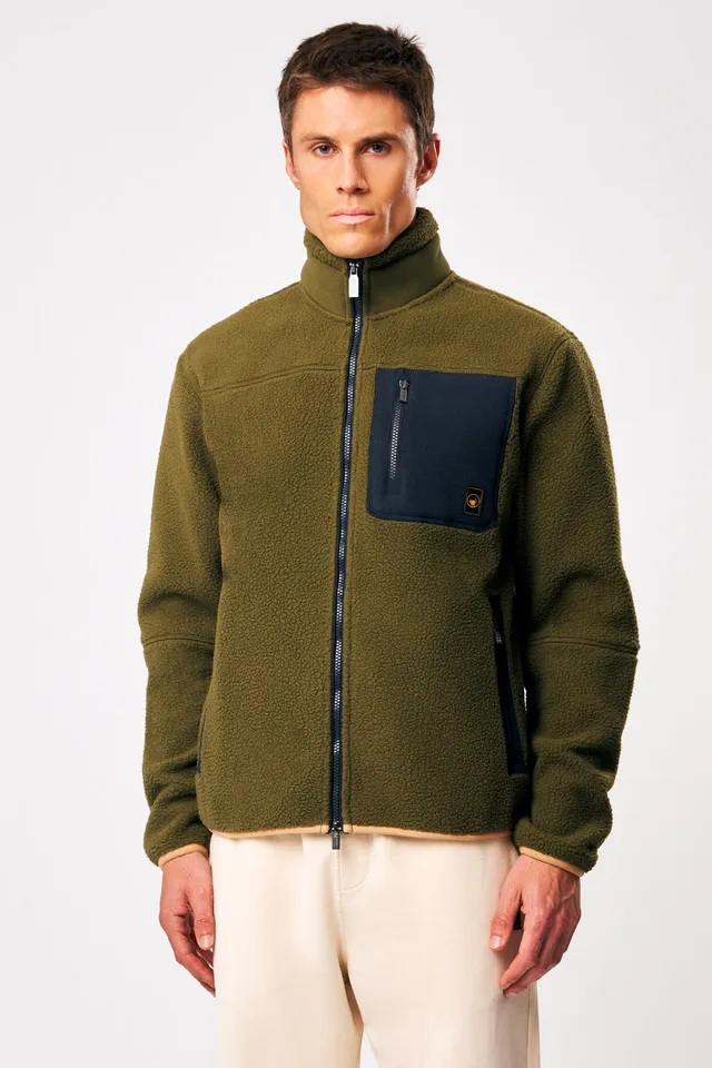 ciesse-outdoor-lionel-teddyjacke-herren-gr-n-full-zip image 1