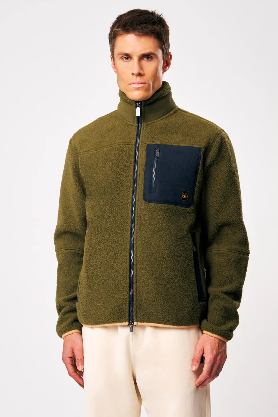 ciesse-outdoor-lionel-teddyjacke-herren-gr-n-full-zip image 1