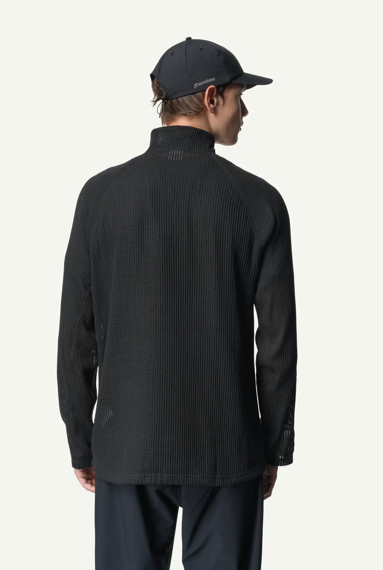 houdini-pace-flow-half-zip-herren-true-black-atmungsaktiv image 5