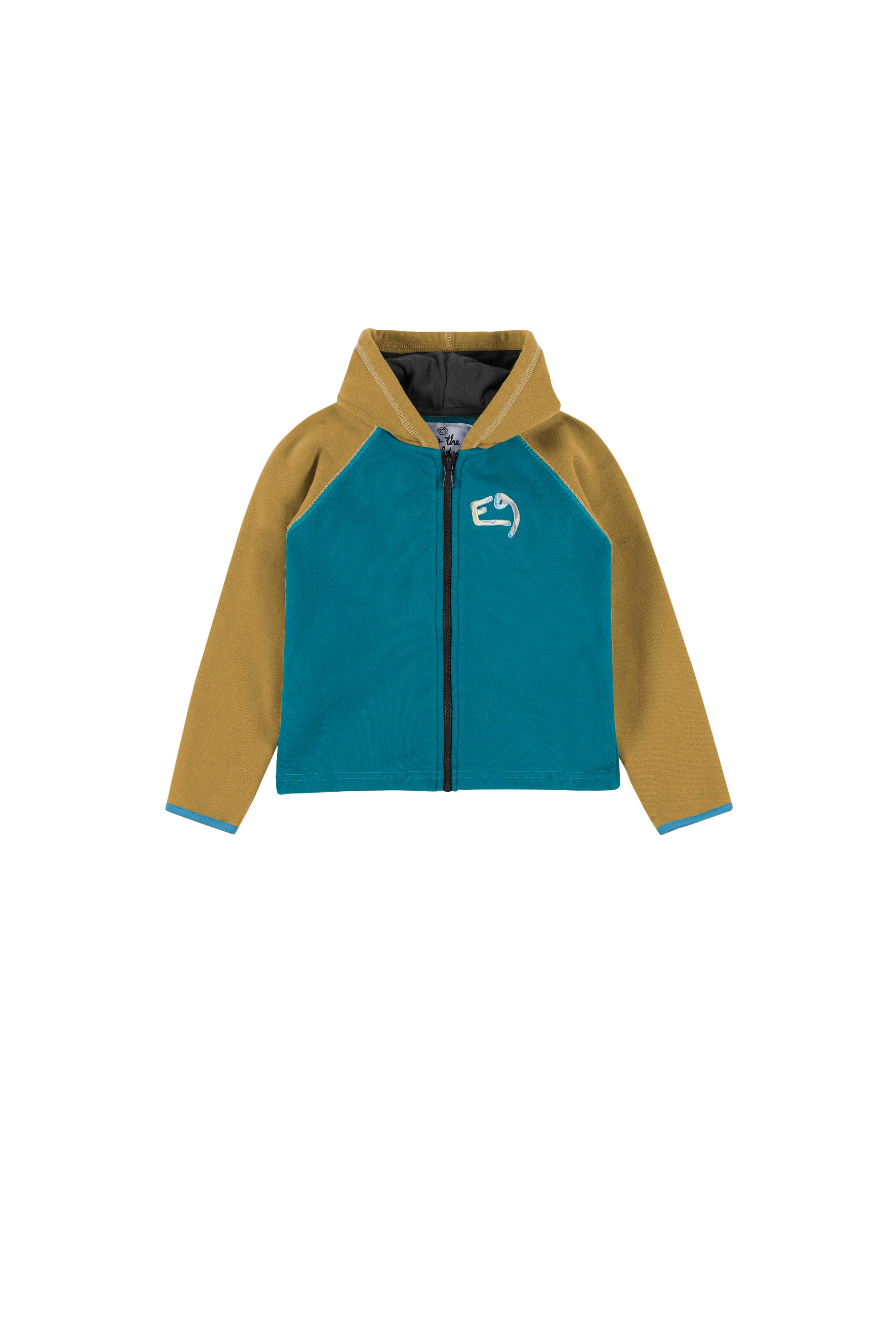 e9-pingu-babyanzug-cerulean-curry-bio-baumwolle-fleece image 8