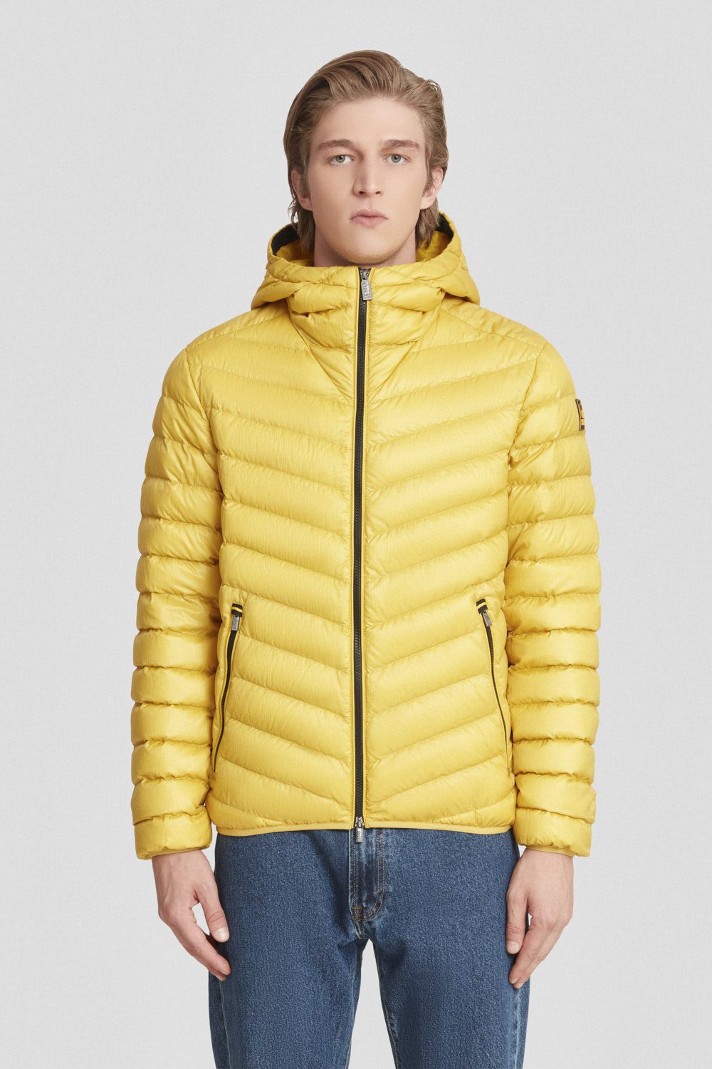 ciesse-daunenjacke-gelb-mit-kapuze-800fp-dwr image 1