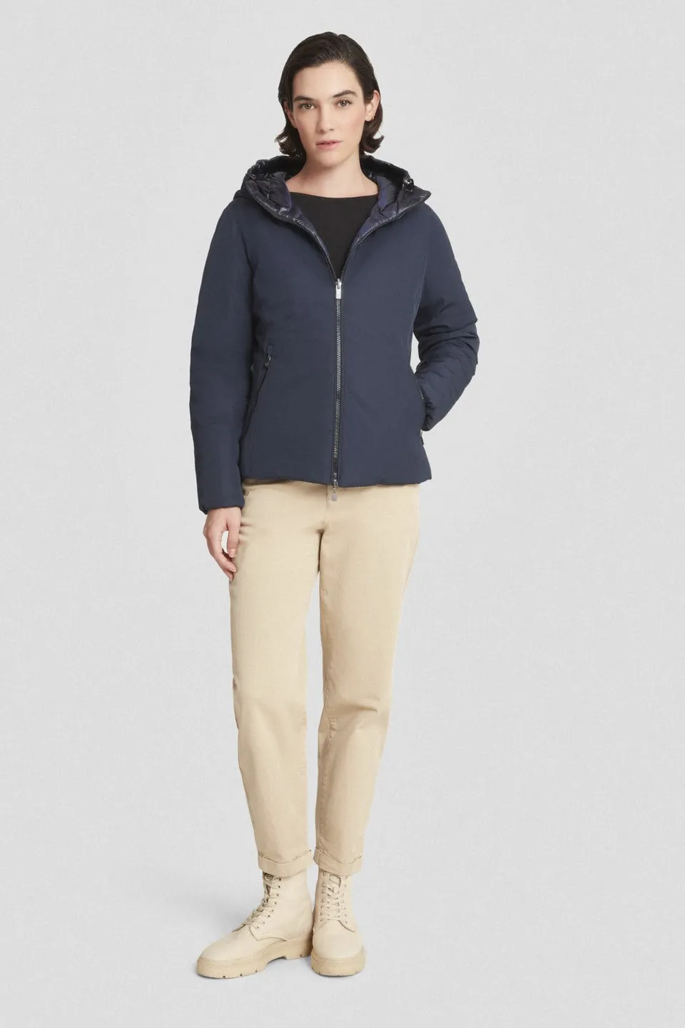 ciesse-piumini-daunenjacke-kurz-blau-reversibel-800-fill image 1