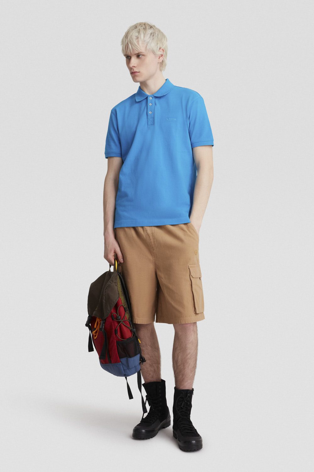 ciesse-polo-poloshirt-blau-jersey-stretch-kurzarm image 2