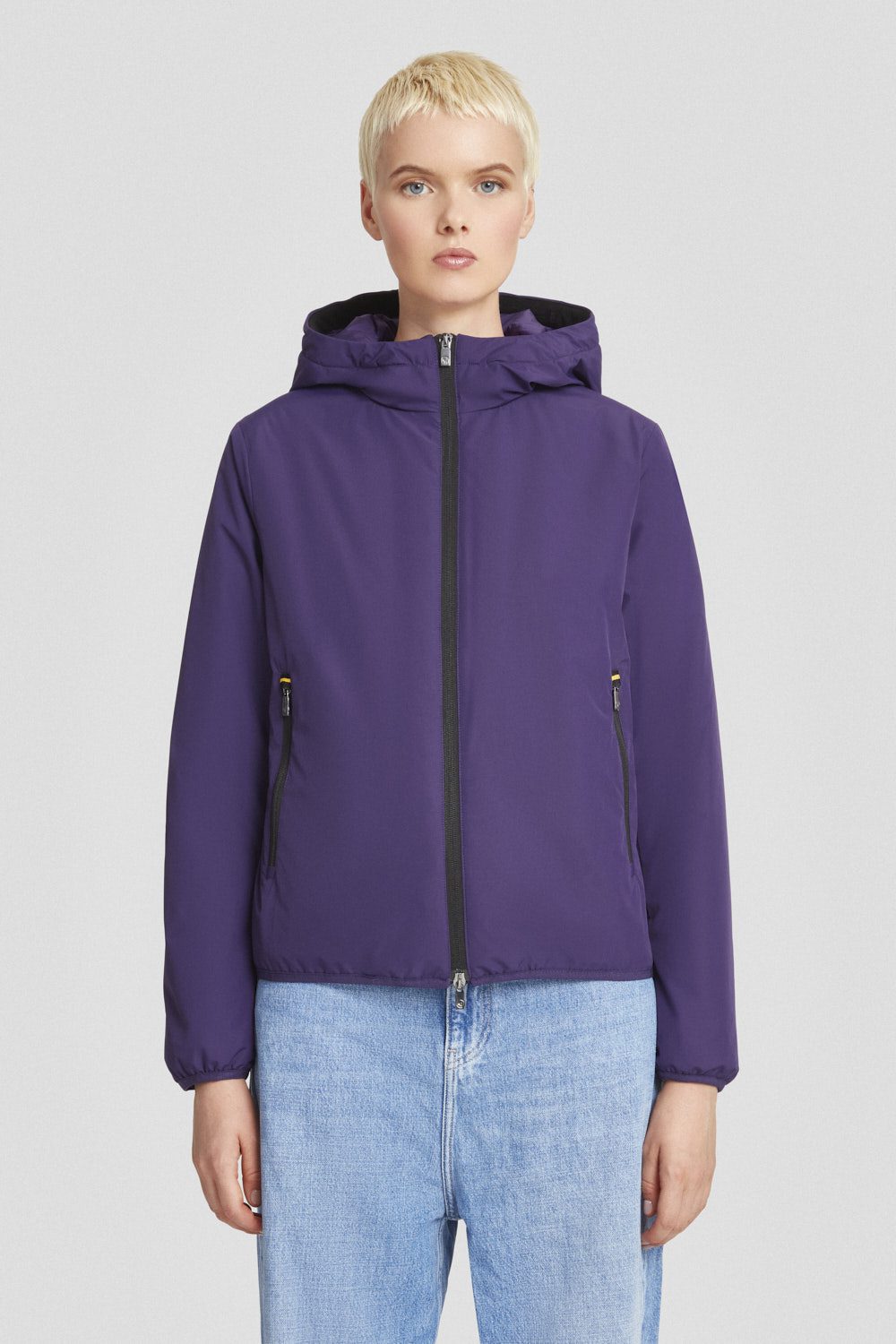 ciesse-winterjacke-steppjacke-lila-kapuze-polyester-dwr image 2