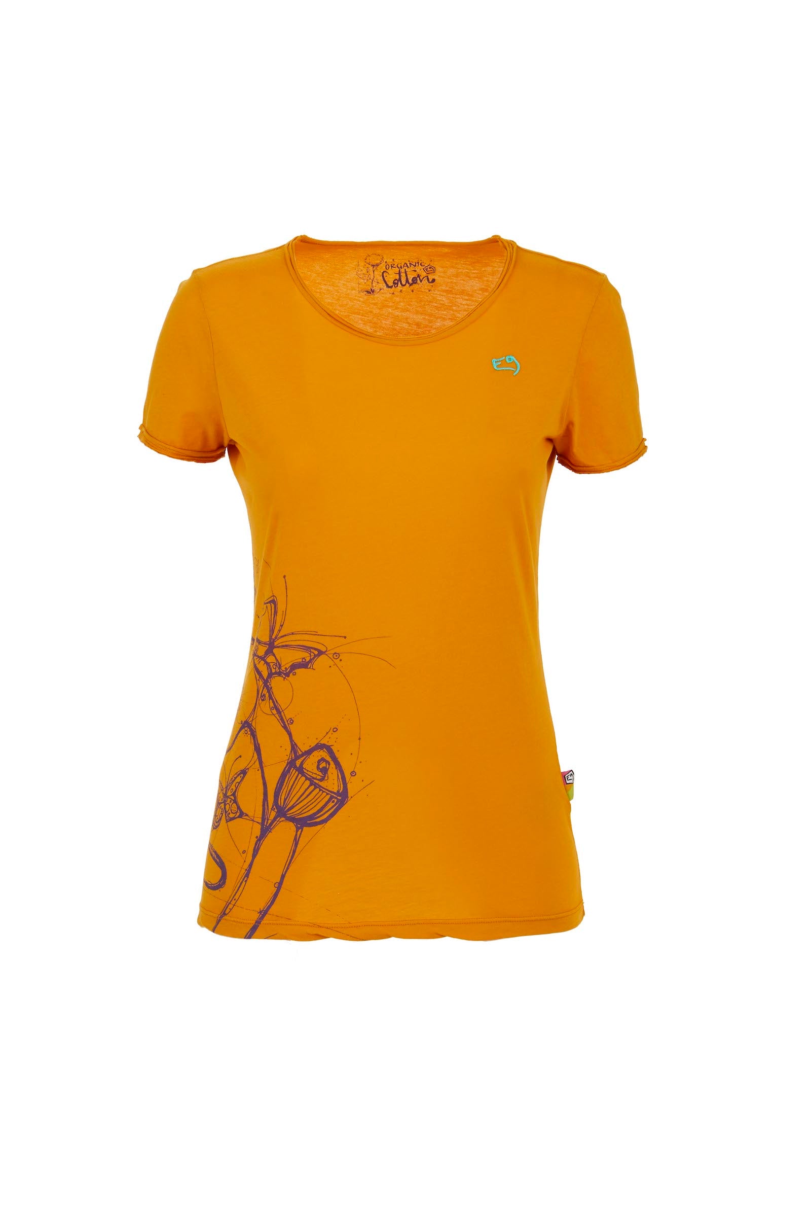 e9-reve-t-shirt-damen-sunflower-baumwolle-slim-fit image 4