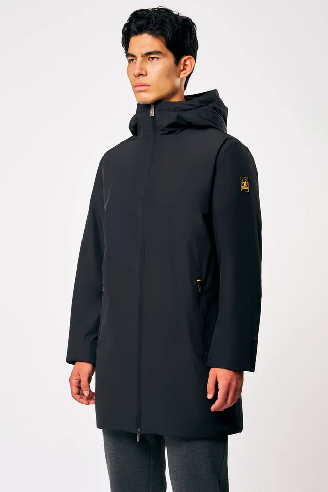 ciesse-gunbu-winterjacke-herren-schwarz-lang image 1