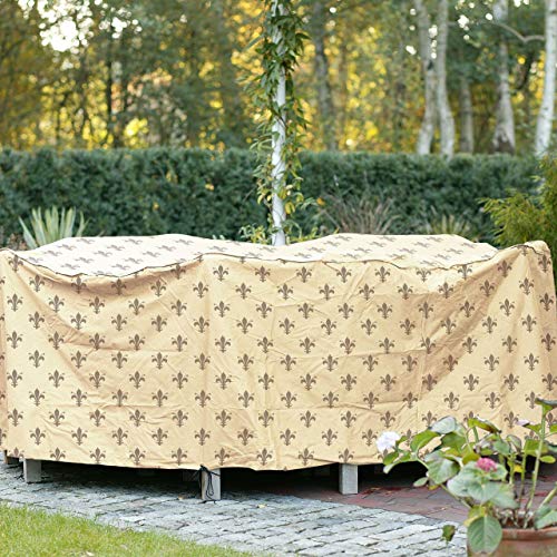 afp-gartenm-bel-schutzh-lle-tischgruppe-rund-120-beige image 7