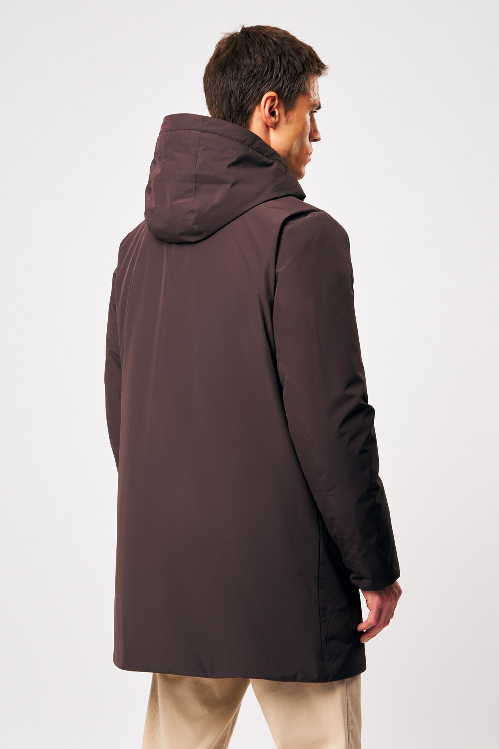 ciesse-outdoor-gunbu-lange-winterjacke-herren-braun-mit-kapuze image 5