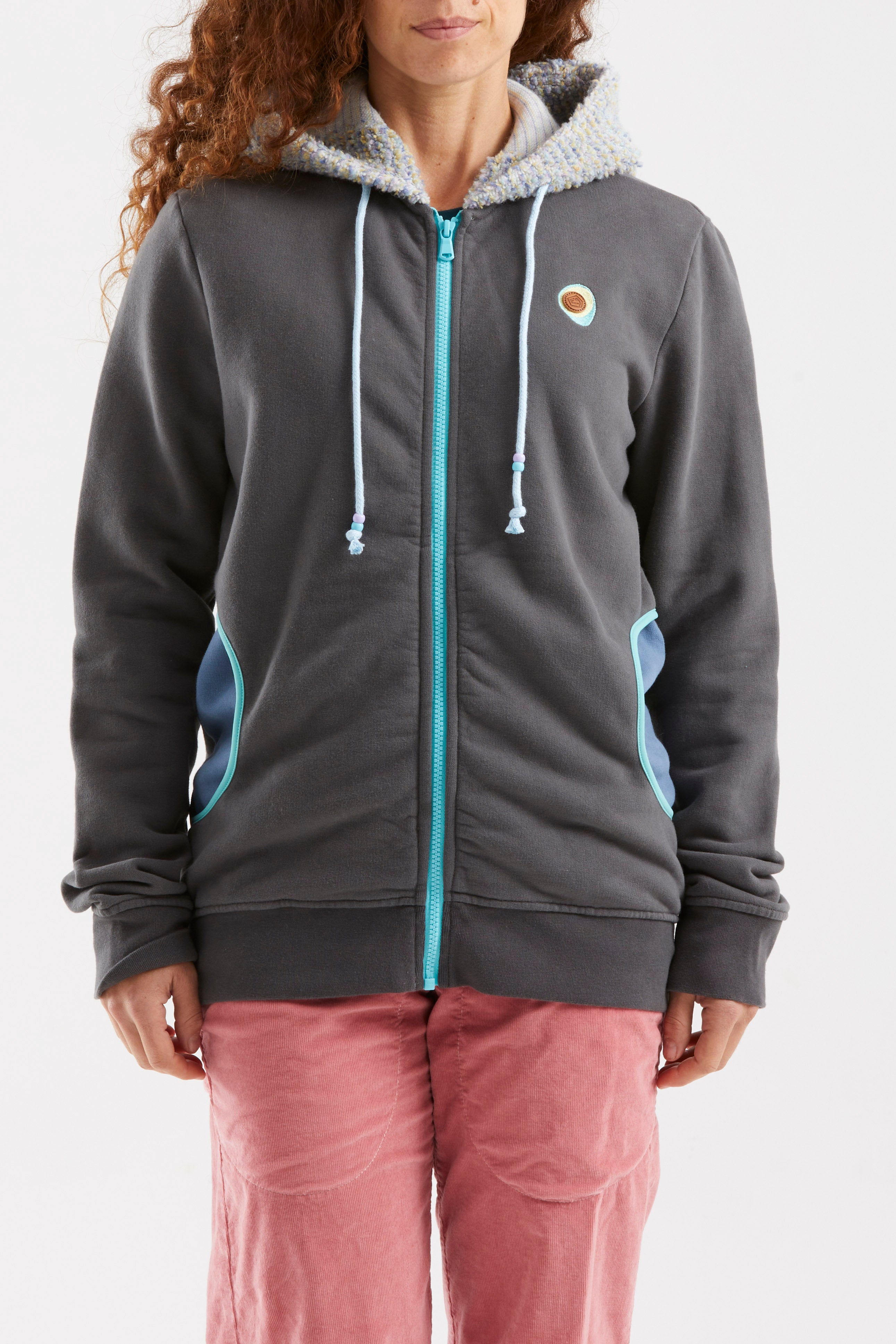 e9-bea-zip-hoodie-damen-bio-baumwolle-curry image 1