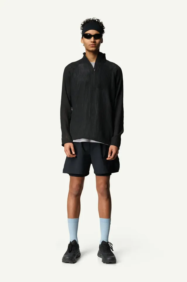 houdini-pace-flow-half-zip-herren-true-black-atmungsaktiv image 1