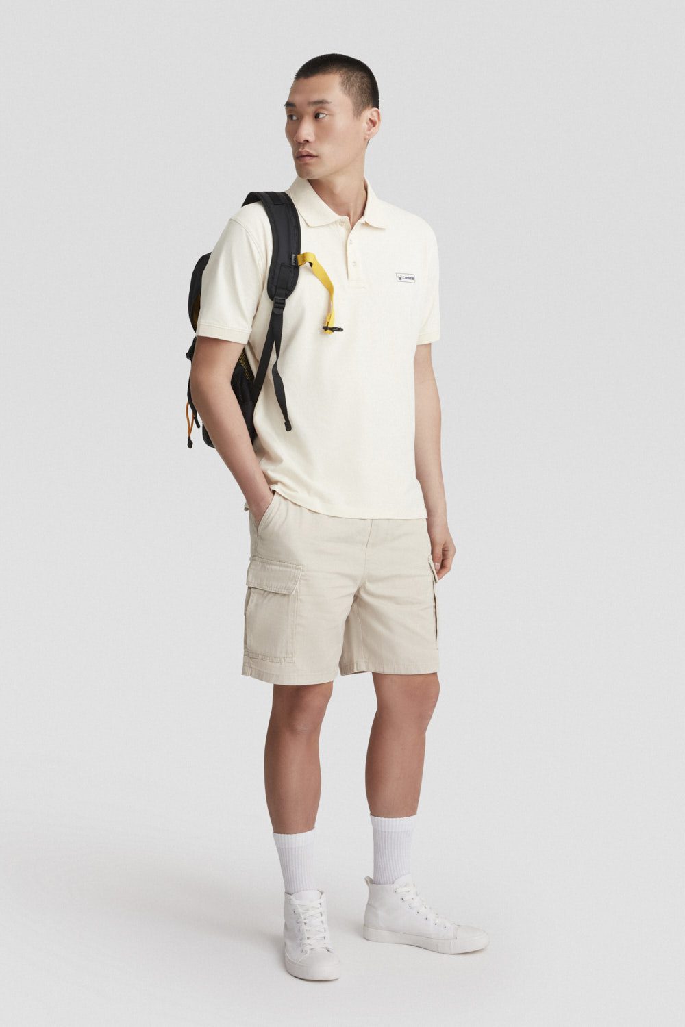 ciesse-t-shirt-e-polo-polo-beige-stretch-baumwolle-regular image 1