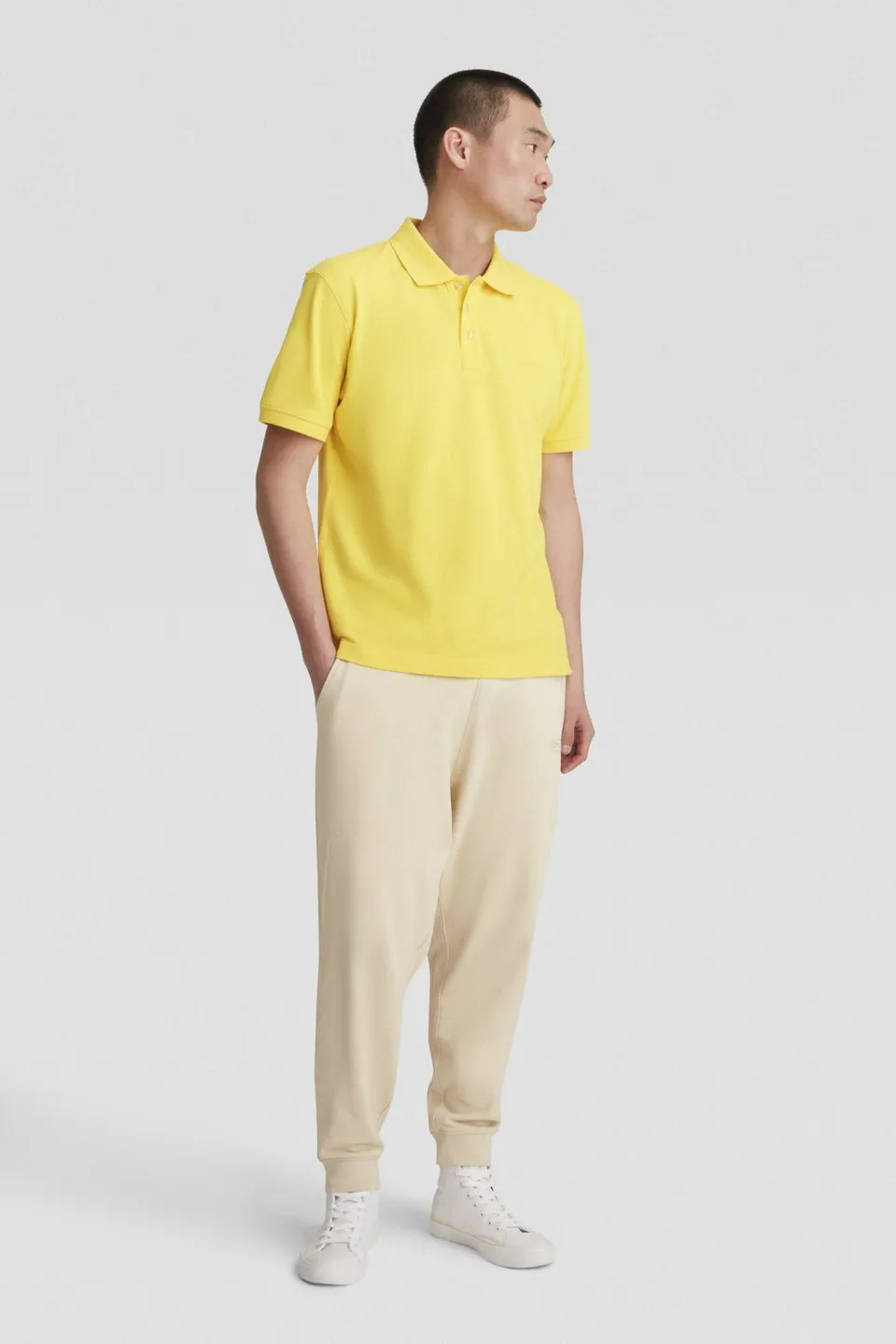 ciesse-outdoor-polo-gelb-baumwolle-jersey-stretch-herren image 1