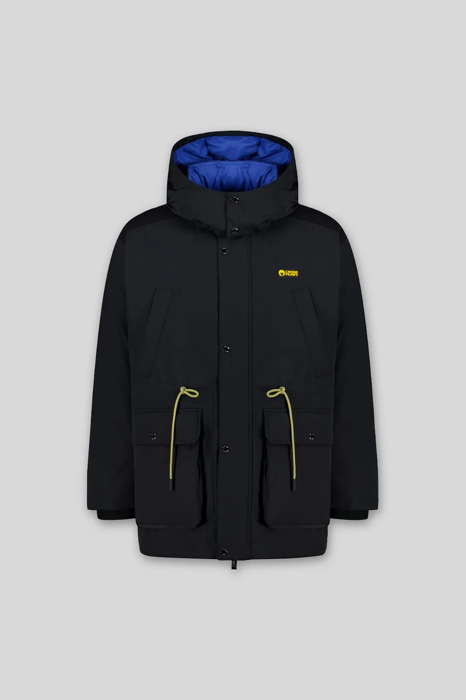 ciesse-montana-parka-schwarz-recycelt-abnehmbare-kapuze image 1