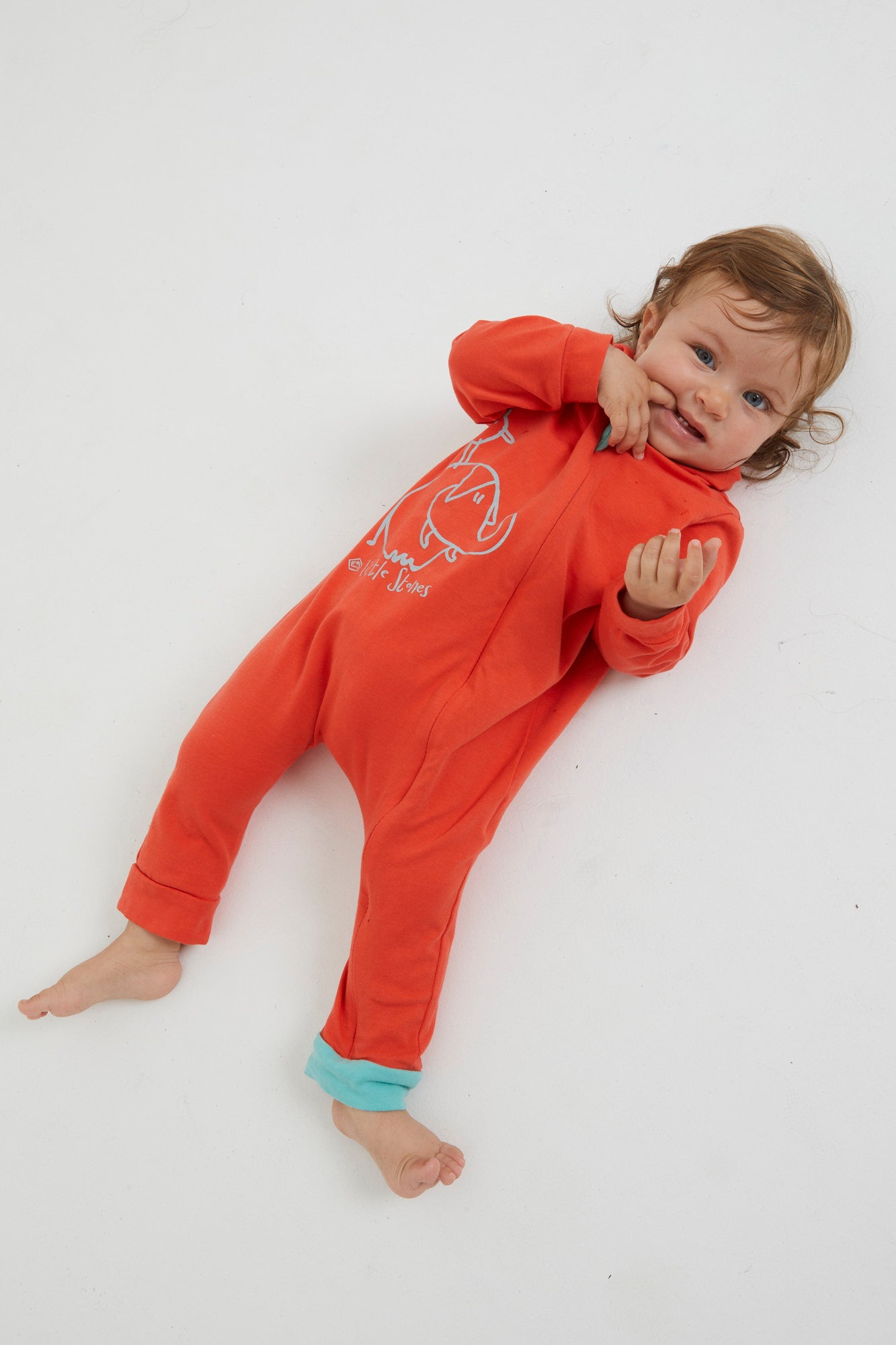 e9-light-pebble-strampler-light-mint-baby-overall image 2