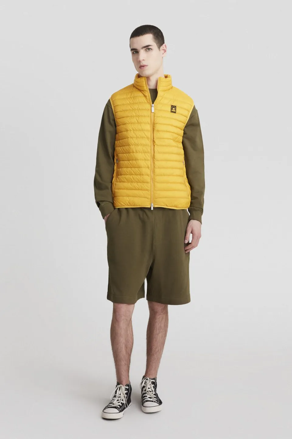 ciesse-outdoor-daunenweste-herren-gelb-echte-daunen-rmellos image 1