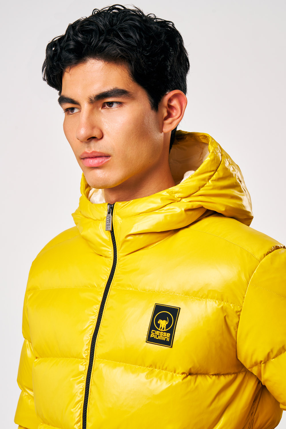 ciesse-outdoor-piumini-jambo-daunenjacke-gelb-kapuze-echt-daune image 4