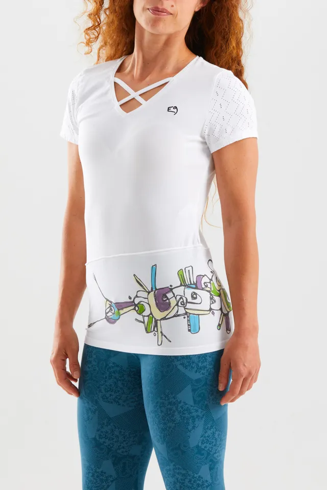 e9-isa-t-shirt-mimosa-bio-baumwolle-slim-fit image 1