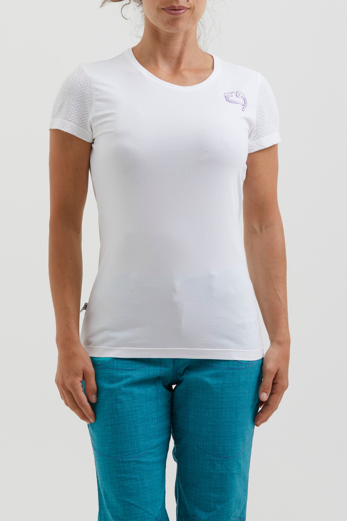 e9-amira-t-shirt-white-slim-baumwolle image 1