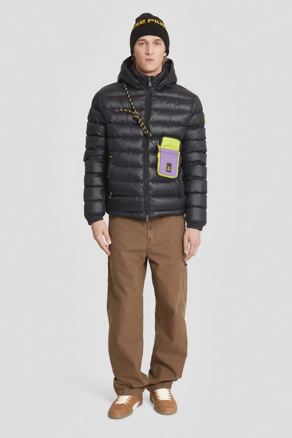 ciesse-piumini-daunenjacke-kurz-schwarz-mit-kapuze image 1