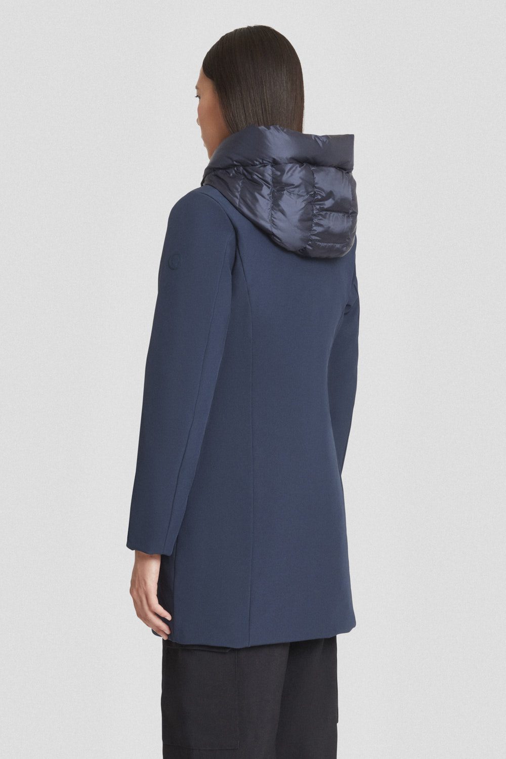 ciesse-outdoor-winterjacke-lang-blau-softshell-daunen image 4