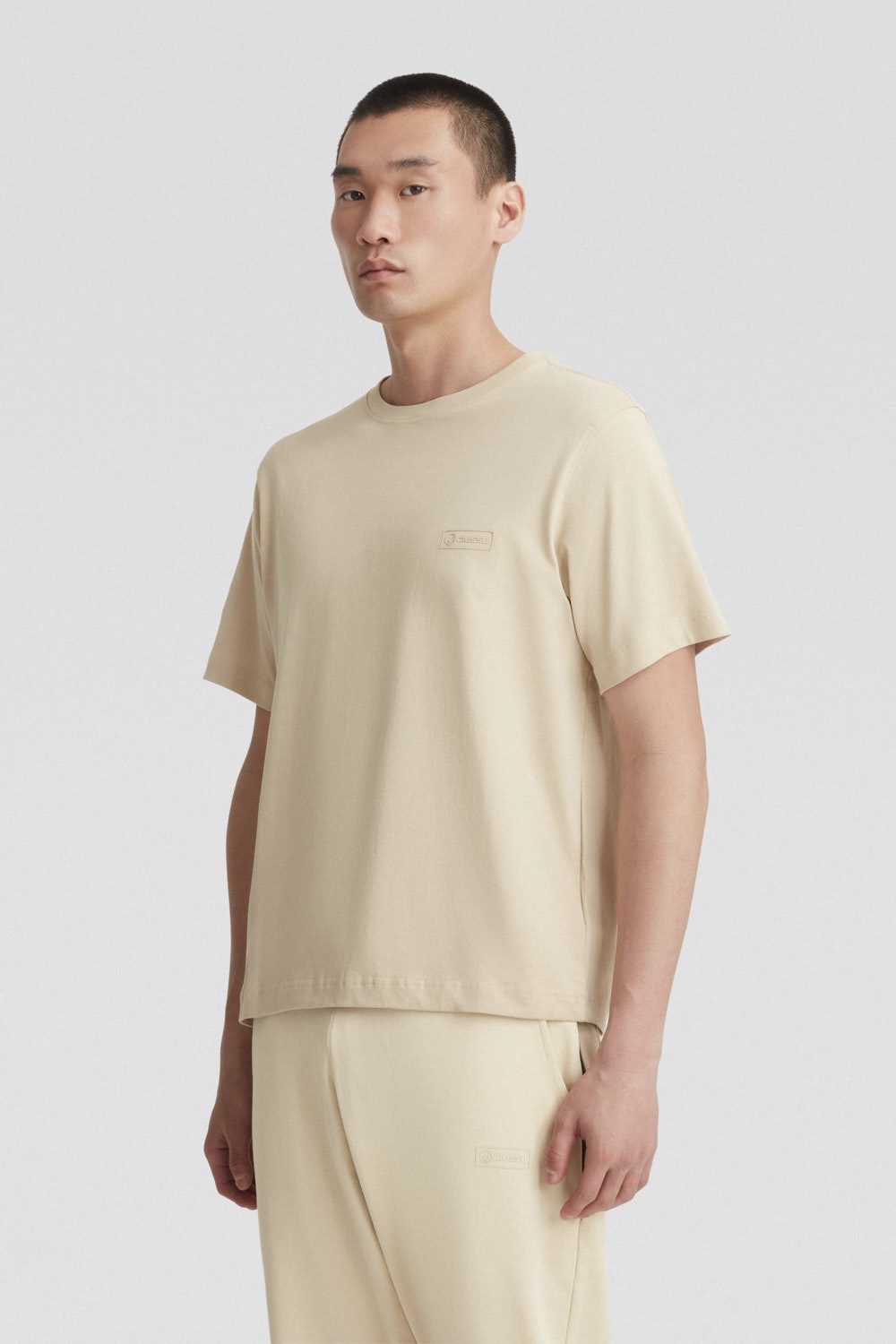 ciesse-outdoor-t-shirt-beige-baumwolle-rundhals image 2