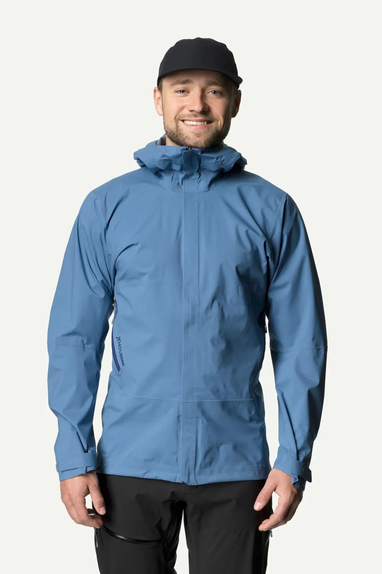 houdini-bff-jacket-hardshelljacke-herren-jumpin-blue-wasserdicht image 3