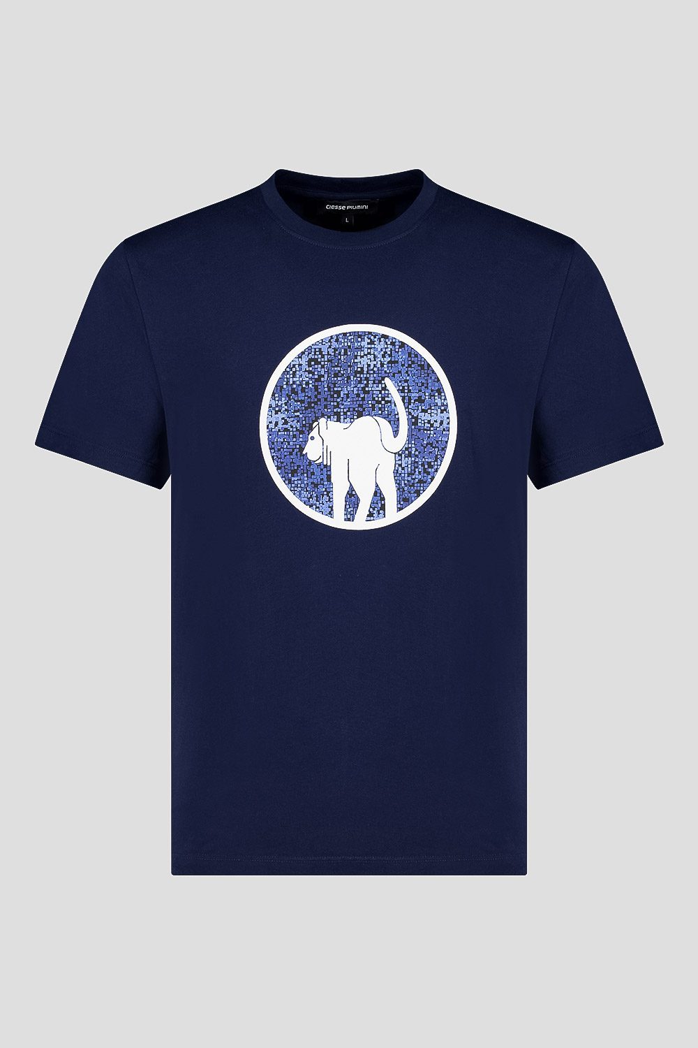 ciesse-outdoor-t-shirt-blau-baumwolle-rundhals-mit-print image 3