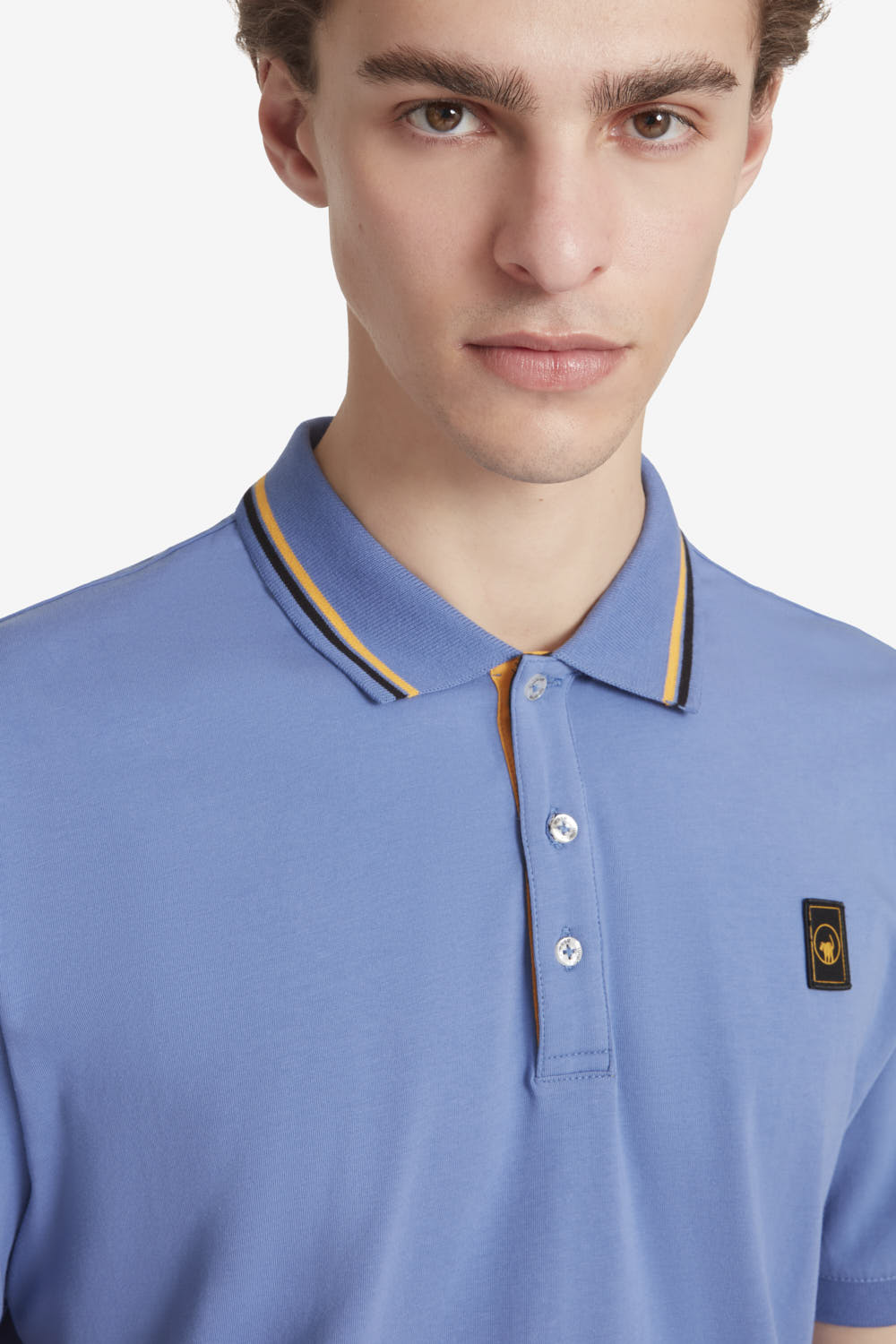 ciesse-saxon-4-0-polohemd-blau-baumwolle-stretch image 3