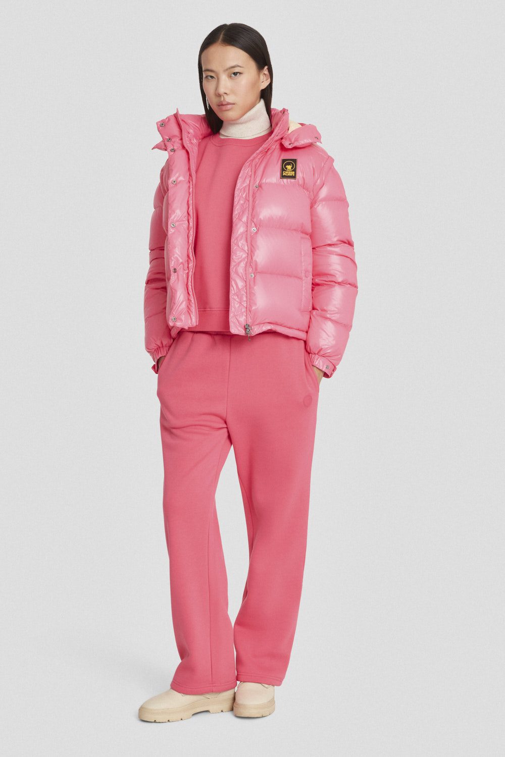 ciesse-felpe-sweatshirt-fuchsia-rundhals-baumwollmix image 2