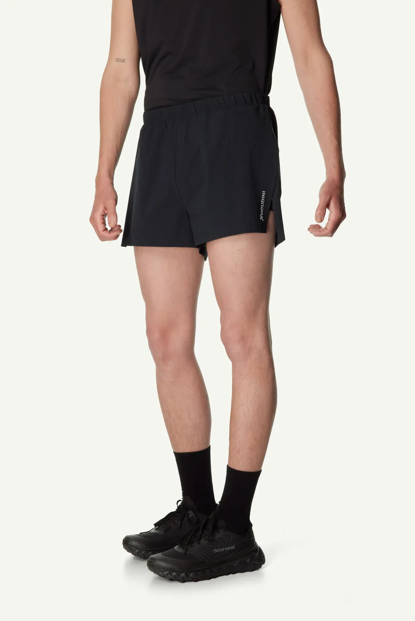 houdini-pace-m-s-pace-split-shorts-true-black-laufshorts image 4