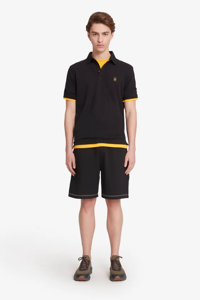 ciesse-piff-4-0-polo-herren-schwarz-piqu-baumwolle-stretch image 1