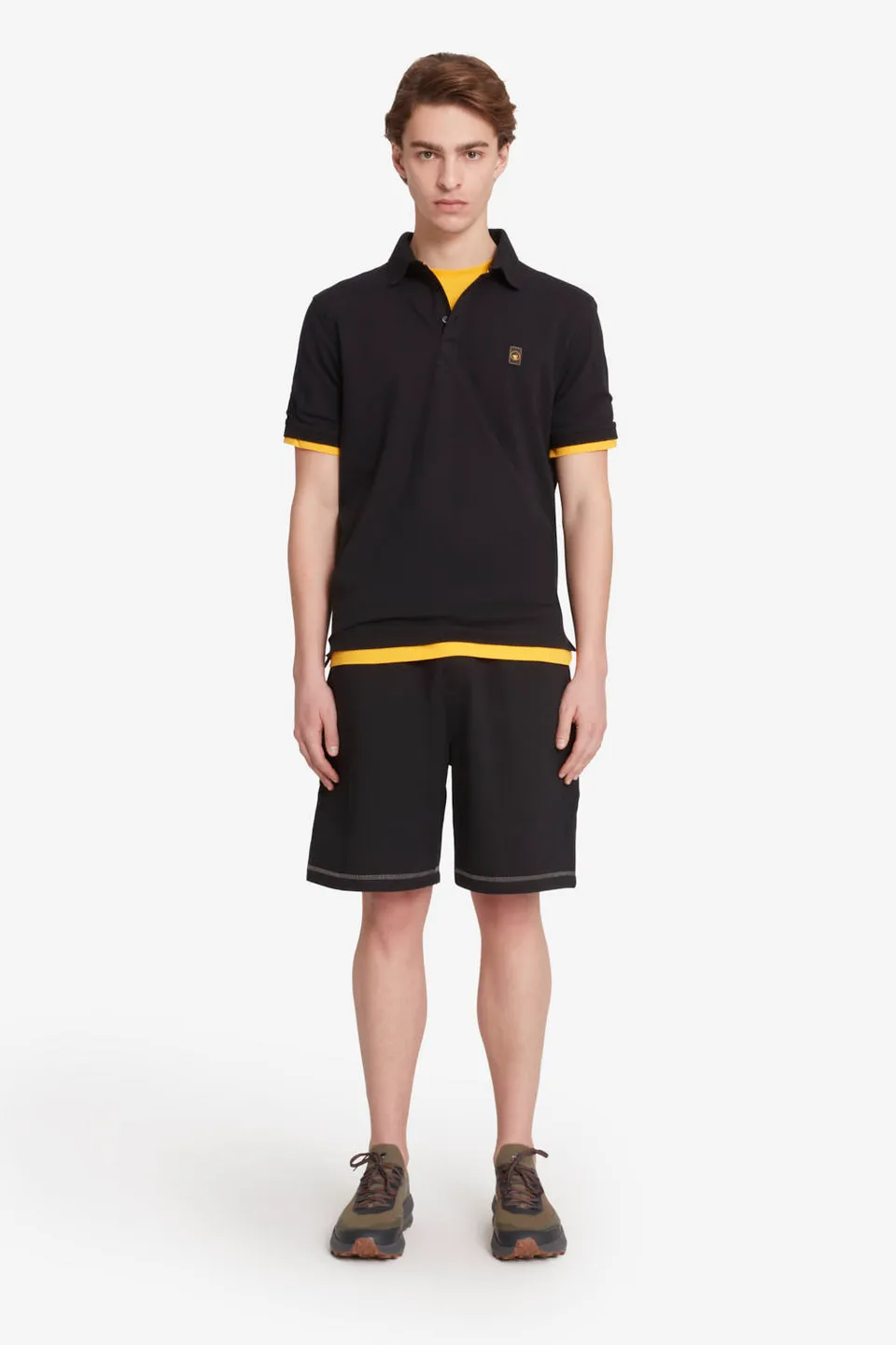 ciesse-piff-4-0-polo-herren-schwarz-piqu-baumwolle-stretch image 1