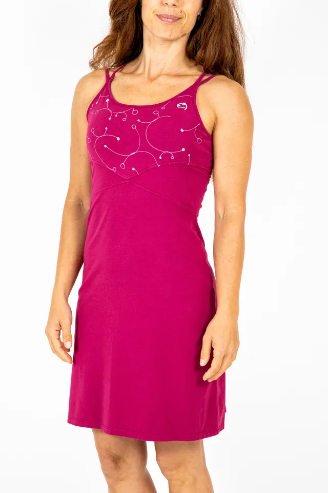 e9-maya-kleid-magenta-gr-m-bio-baumwolle image 1