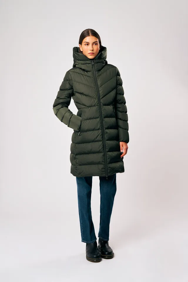 ciesse-outdoor-rebecca-daunenmantel-damen-gr-n-lang image 1