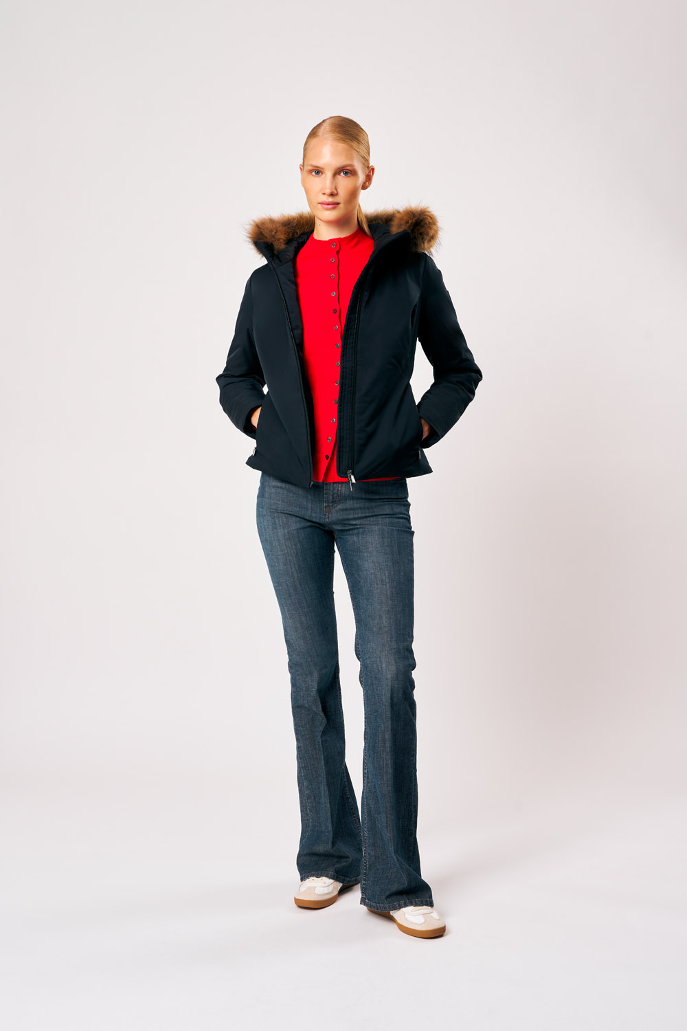 ciesse-outdoor-biliana-winterjacke-schwarz-mit-fellkapuze image 2